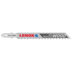 Пилка для лобзика Lenox® 1991406, по дереву с гвоздями, B406T, 102мм, 3 шт