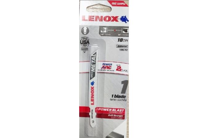 Купить Пилка для лобзика Lenox B318TC1, по металлу, 1 шт. (1996782) Пилка для лобзика Lenox B318TC1, по металлу, 1 шт. (1996782)