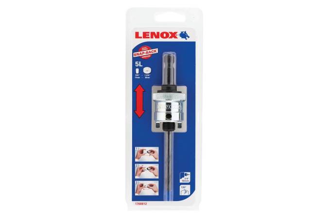 Шпиндель (держатель) Lenox® 1768812, для биметаллических коронок с направляющим сверлом 5L 1см 3/8''
